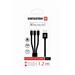 SWISSTEN DATOVÝ KABEL TEXTILE 3in1 MFi 1,2 M ČERNÝ SWISSTEN DATOVÝ KABEL TEXTILE 3in1 MFi 1,2 M ČERNÝ