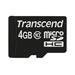 Transcend 4GB microSDHC (Class 10) paměťová karta (bez adaptéru)