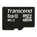 Transcend 8GB microSDHC (Class 10) MLC průmyslová paměťová karta (bez adaptéru), 20MB/s R, 16MB/s W