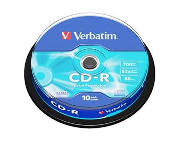 VERBATIM CD-R 700MB, 52x, spindle 10 ks