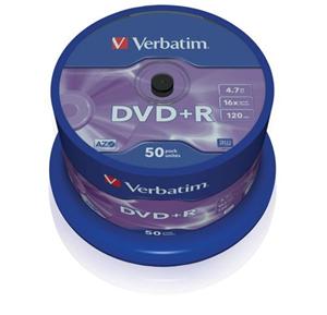 VERBATIM DVD+R AZO 4,7GB, 16x, spindle 50 ks